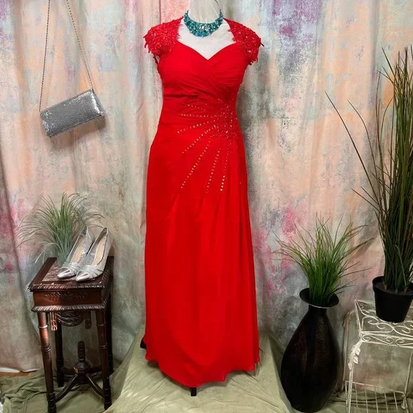 JJs House Dresses Jjs House Lady In Red Formal Prom Ball Gown With Sequins Poshmark